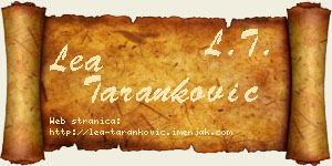 Lea Taranković vizit kartica